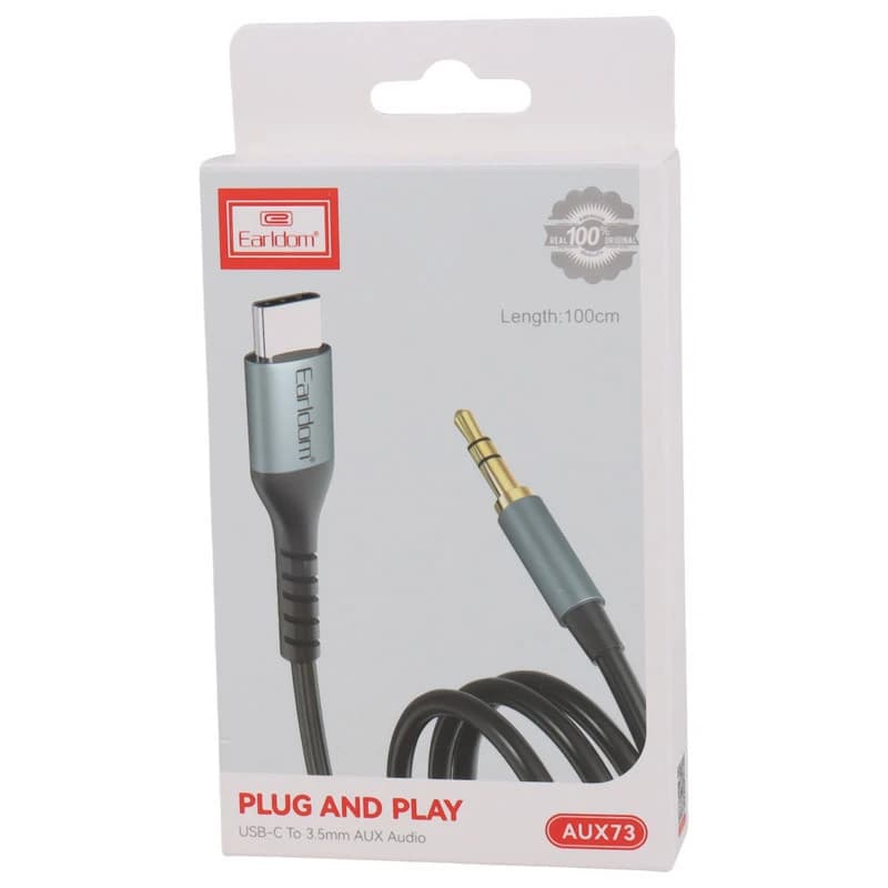 کابل تبدیل Type-C به AUX ارلدام ET-AUX73 طول 1 متر — تصویر ۷