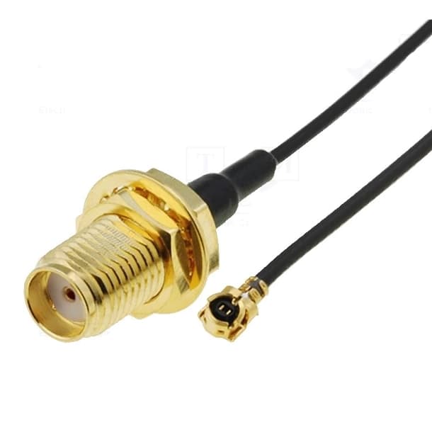 کابل RF رابط (تبدیل) SMA مادگی به UFL-IPX مادگی با طول 20cm