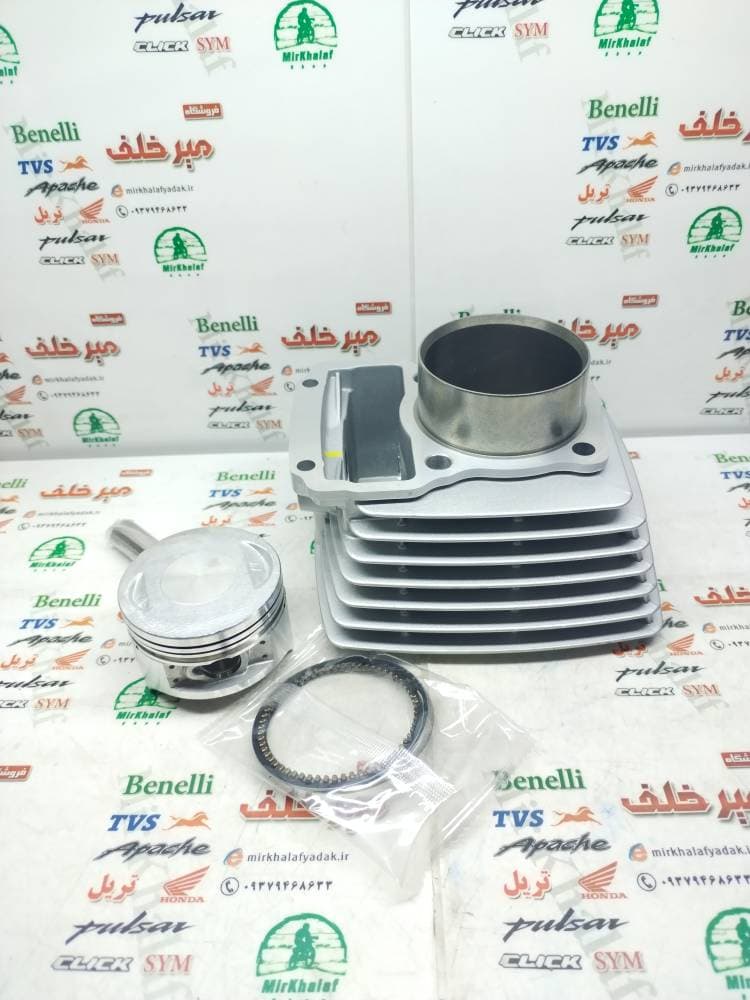 سیلندر و پیستون (پستان) کامل موتور هوندا 200 cg سی جی و تریل شرکتی