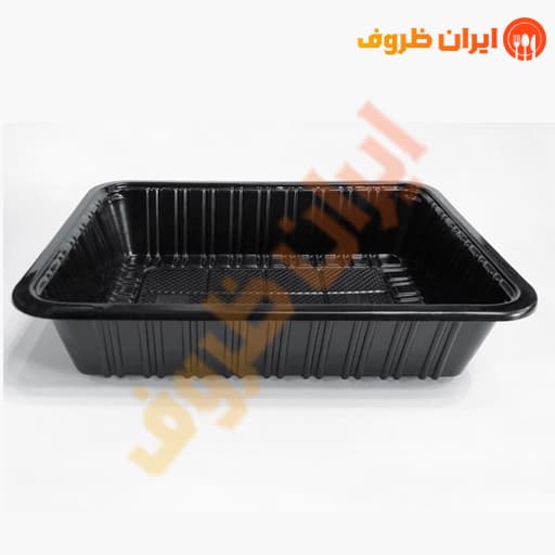 ظرف یکبار مصرف مشکی کد 303 مهرپارسا / کارتن 200 عددی