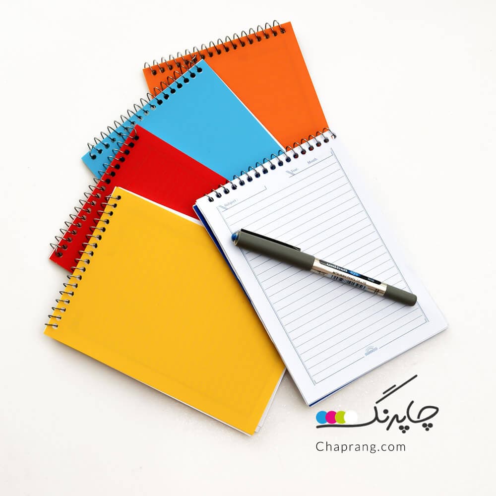 دفترچه یادداشت تبلیغاتی ۵۰ برگ سایز متوسط کد 181