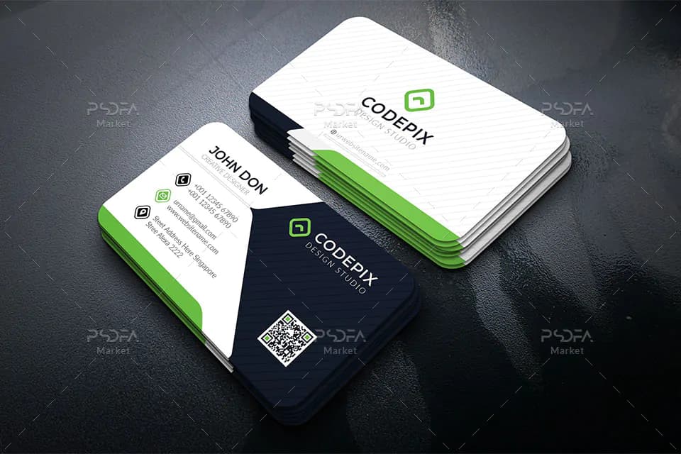 کارت ویزیت شرکتی وکتور لایه باز