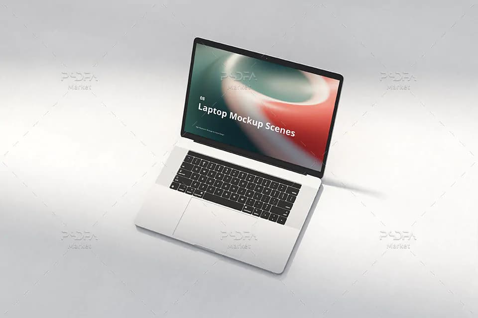 8 موکاپ لپ تاپ مک بوک اپل — تصویر ۳