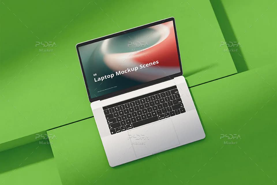 8 موکاپ لپ تاپ مک بوک اپل — تصویر ۸