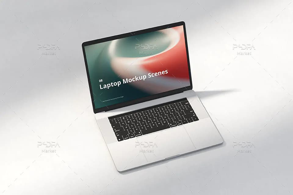 8 موکاپ لپ تاپ مک بوک اپل — تصویر ۲