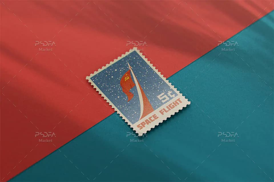10 موکاپ تمبر پستی در نماهای مختلف