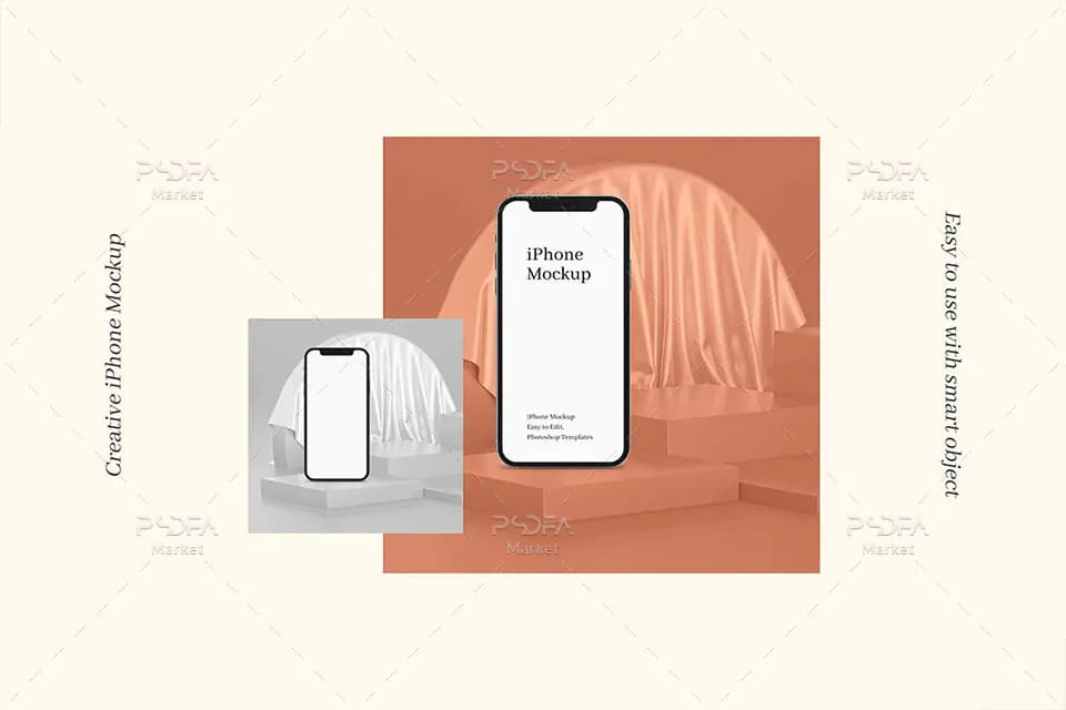 موکاپ گوشی iPhone Xs در 4 حالت مختلف — تصویر ۴