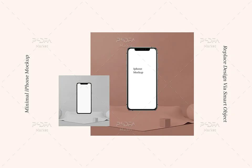 موکاپ گوشی iPhone Xs در 4 حالت مختلف — تصویر ۵