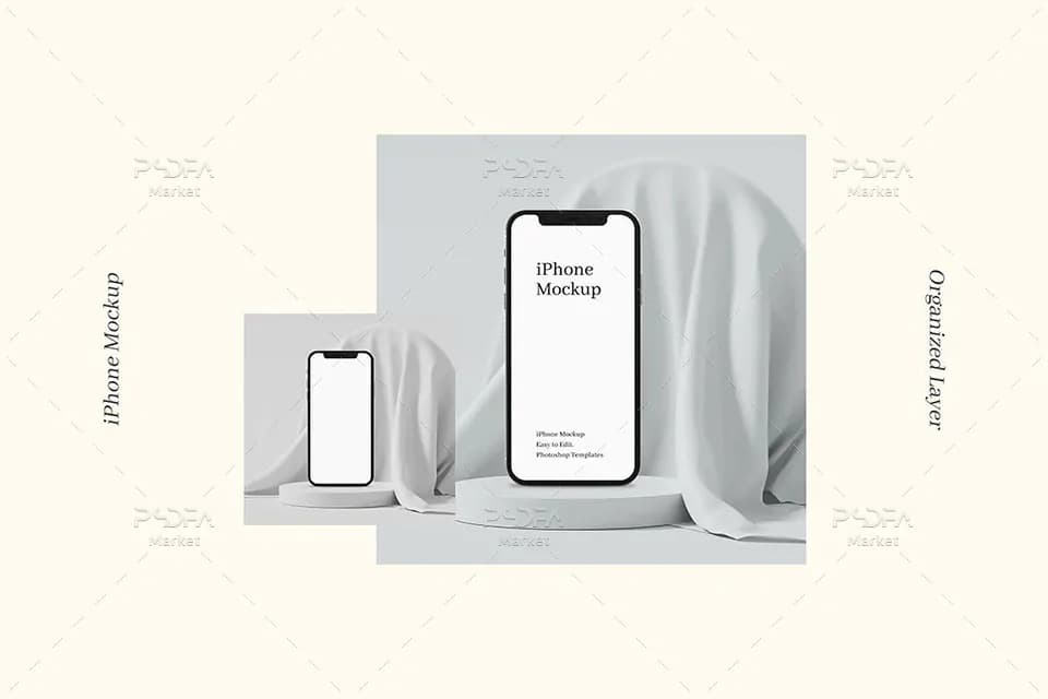 4 موکاپ آیفون Xs در حالت‌های مختلف — تصویر ۶