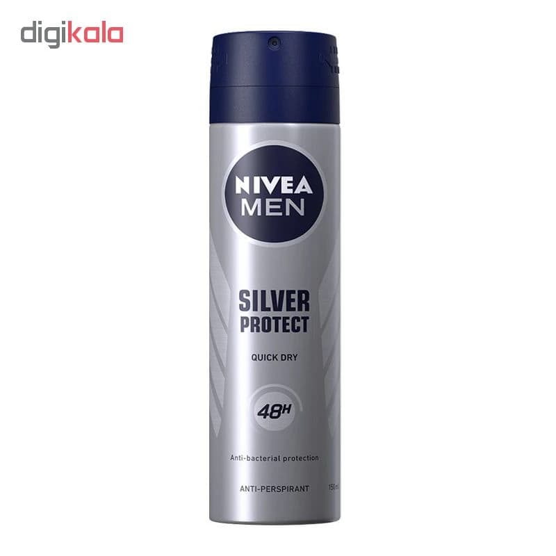 اسپری مردانه نیوآ مدل Silver Protect 48HR حجم 150 میلی لیتر — تصویر ۳