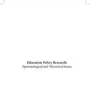 دانلود کتاب Education Policy Research: Epistemological and Theoretical Issues