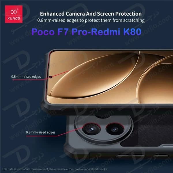 کریستال شیلد شفاف Xiaomi Redmi K80 Pro مارک XUNDD سری Beatle — تصویر ۷