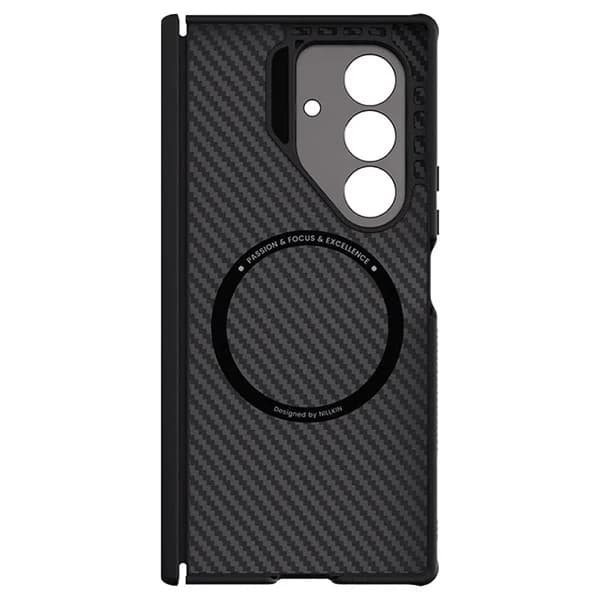 گارد مگنتی کربنی کمرا استند فلزی Samsung Galaxy Z Fold 7 مارک نیلکین مدل CarboProp — تصویر ۴