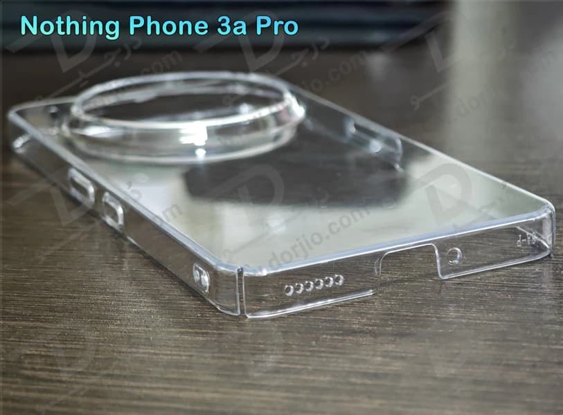 قاب شفاف تمام کریستالی Nothing Phone 3a Pro مارک LEXOM — تصویر ۶