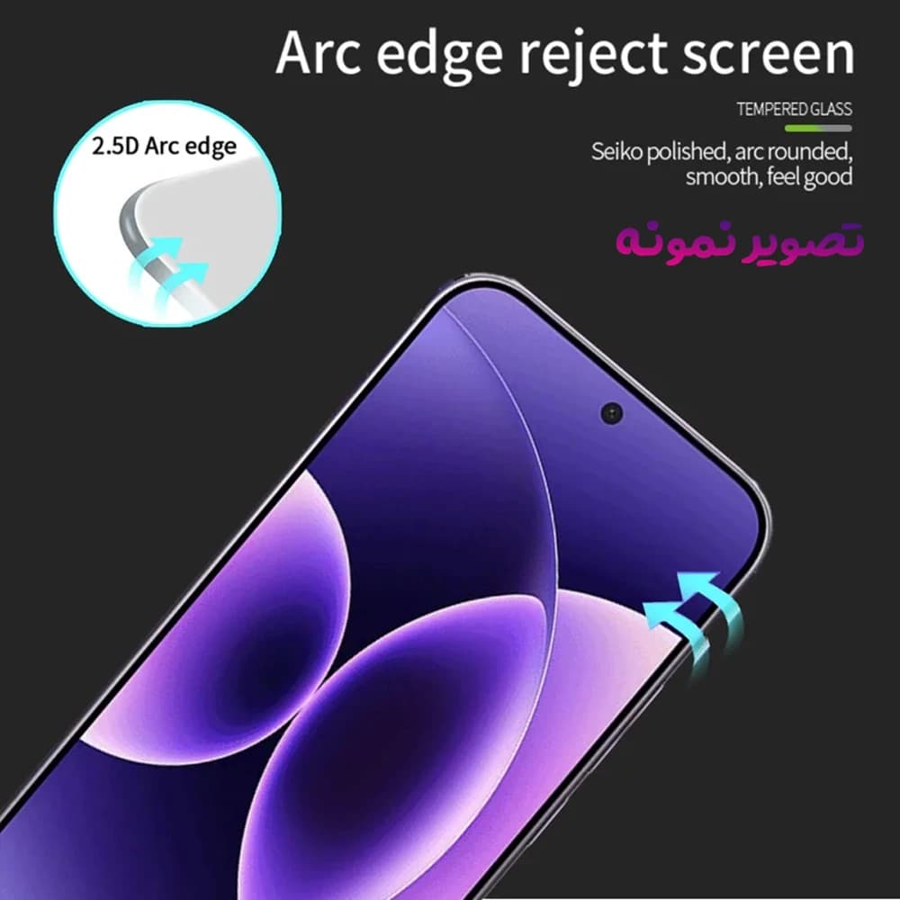 گلس فول چسب Xiaomi Poco F8 Ultra مارک LANBI — تصویر ۴