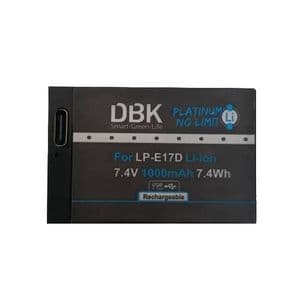 باتری لیتیومی دوربین دی بی کی مدل LP-E17D ظرفیت 1000 میلی‌آمپرساعت