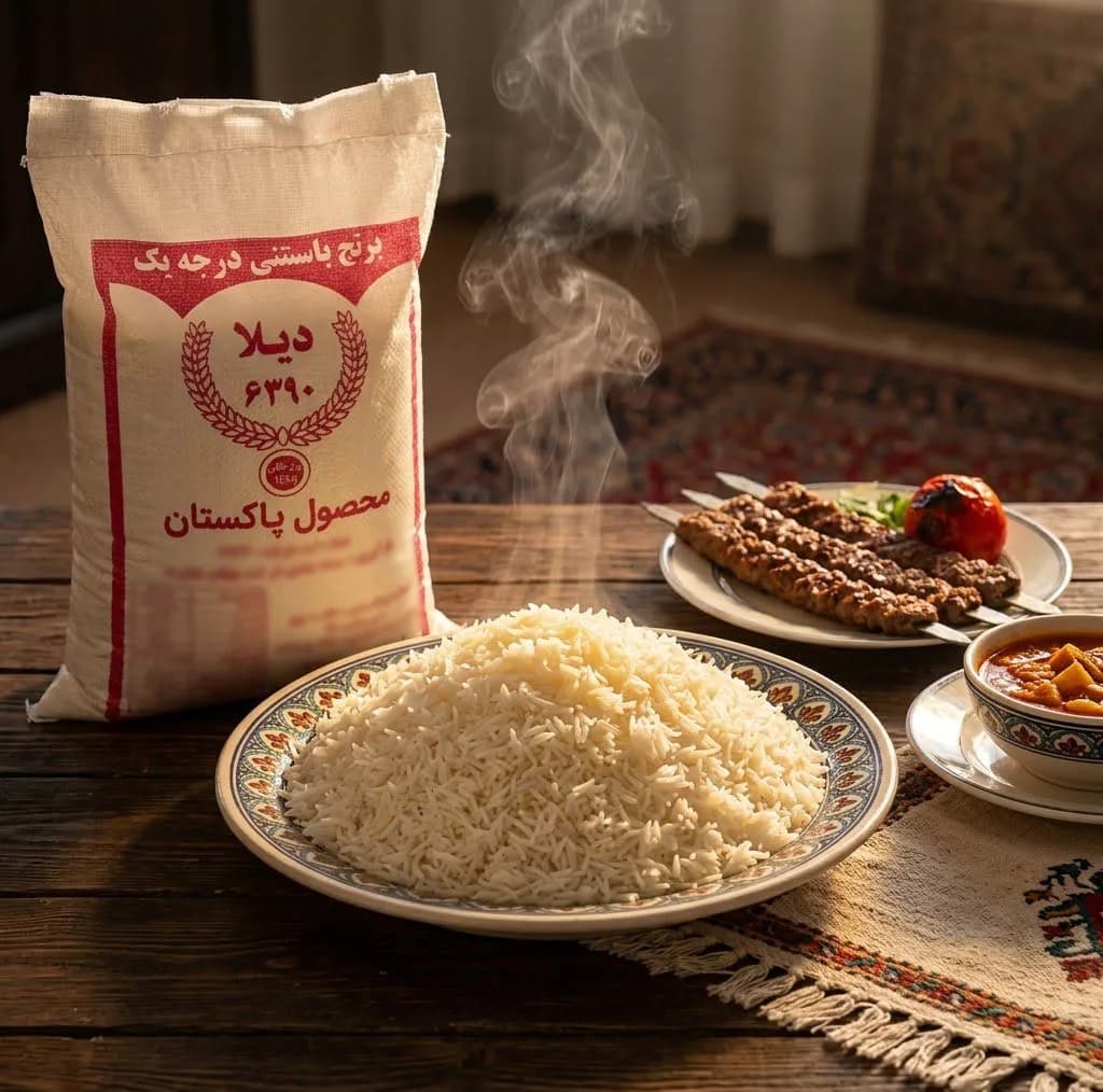 برنج باسماتی پاکستانی دیلا - ۱۰ کیلوگرم — تصویر ۵