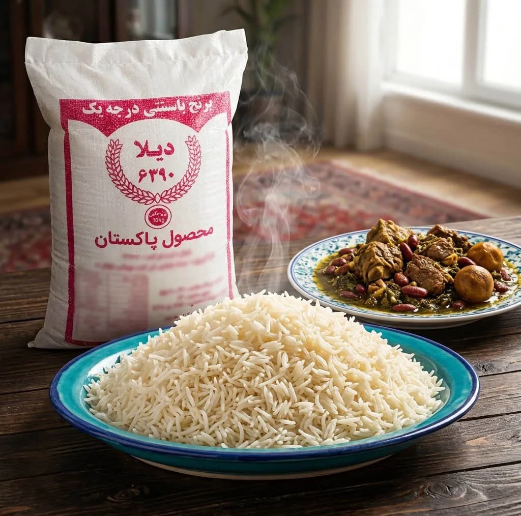 برنج باسماتی پاکستانی دیلا - ۱۰ کیلوگرم — تصویر ۴