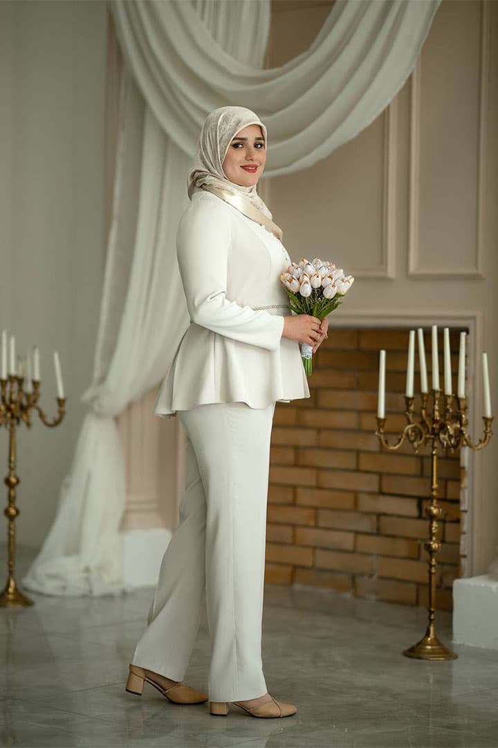 کت و شلوار عروس سلینا