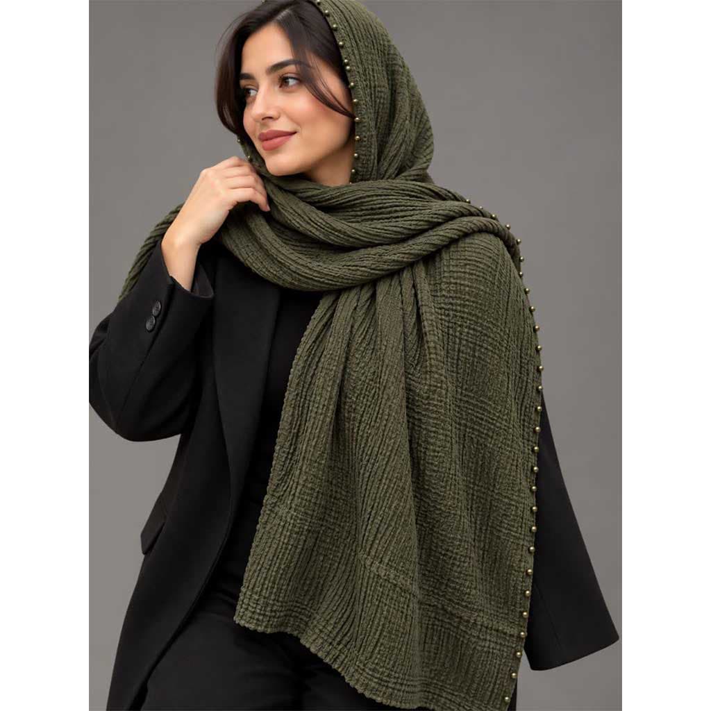 شال مرواریدی زنانه طرح 01