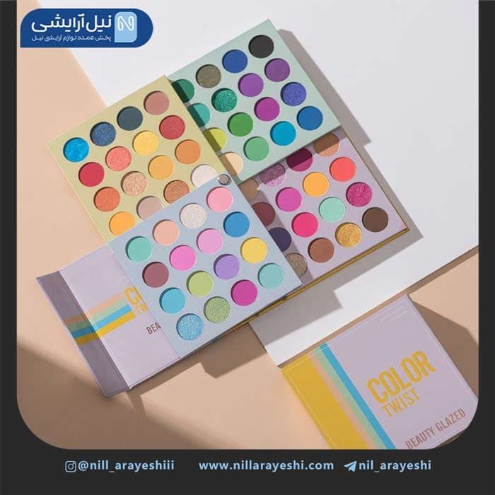 پالت سایه 64 رنگ چرخشی بیوتی گلزد