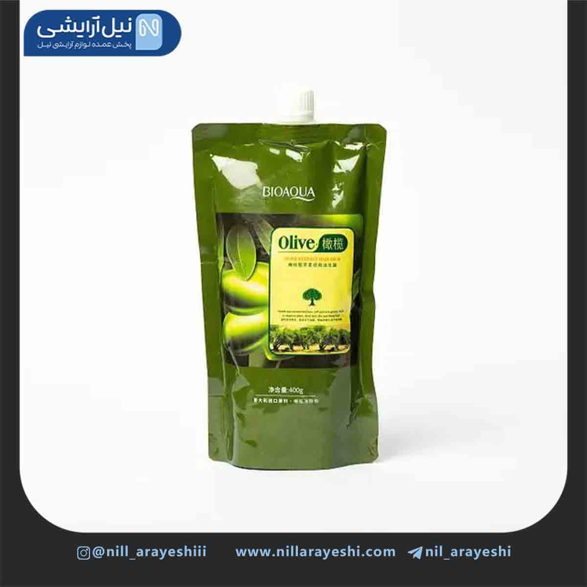 ماسک‌ مو ساندیسی صاف کننده و مغذی زیتون بیوآکوا کد bqy65167