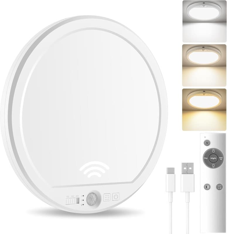 چراغ سقفی شارژی Oumida LED با حسگر حرکت