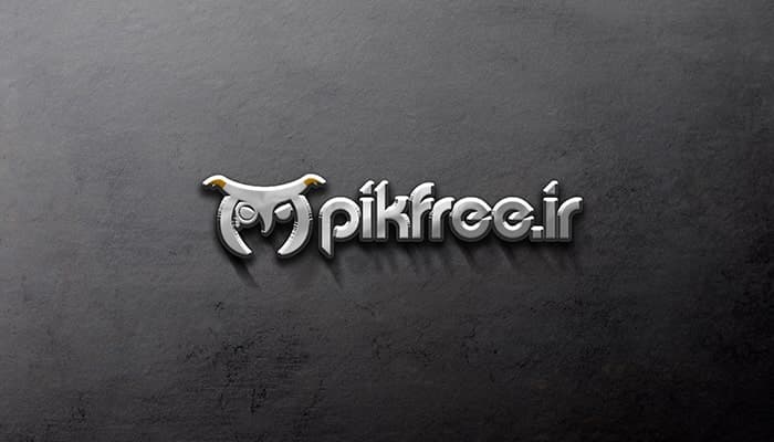 فایل لایه باز موکاپ لوگو برجسته روی سطح دیوار