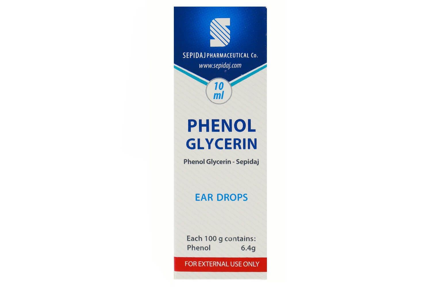 قطره گوش گلیسیرین فنیکه سپیداج 10 میل