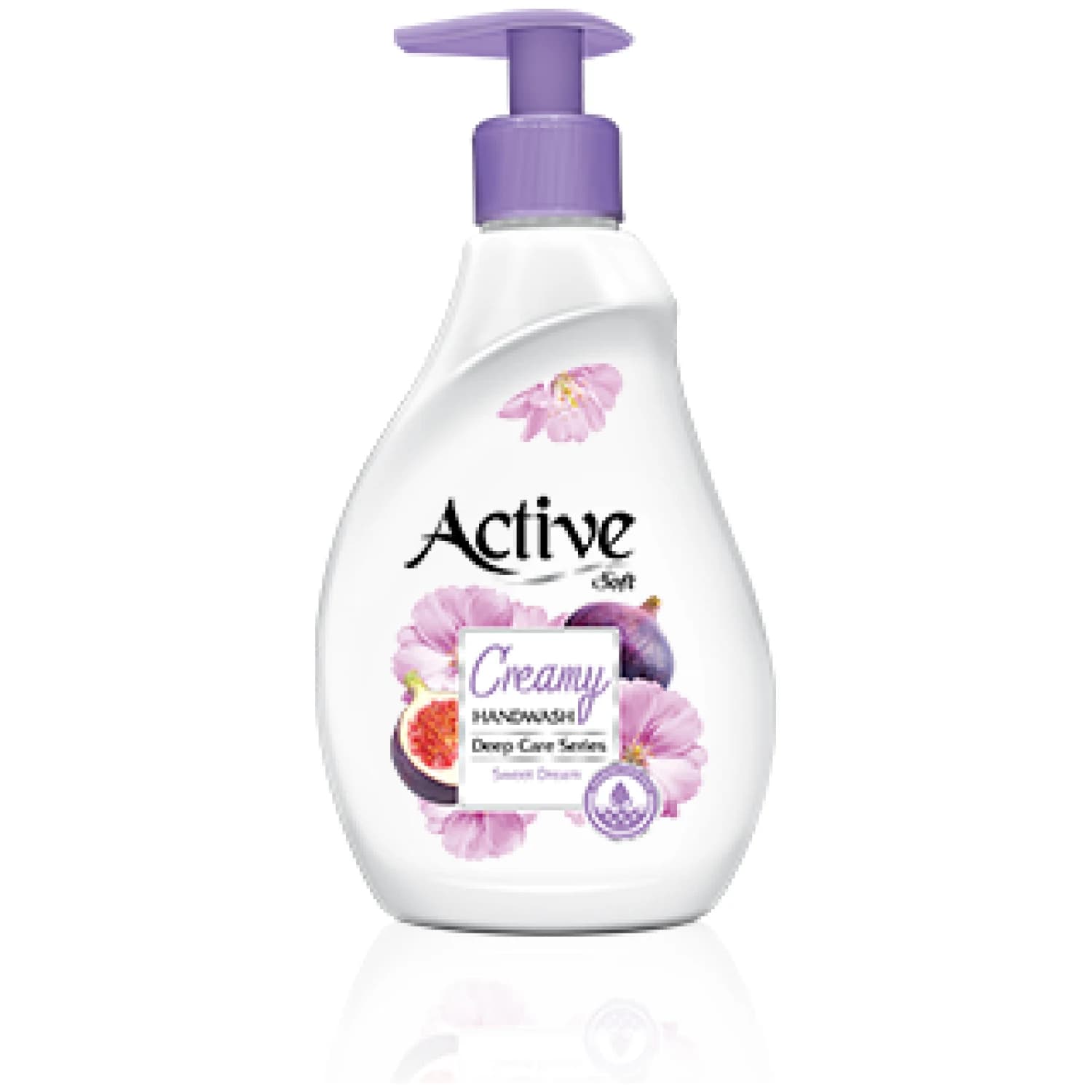 مایع دستشویی کرمی Deep Care اکتیو مدل بنفش وزن ۳۵۰ گرم