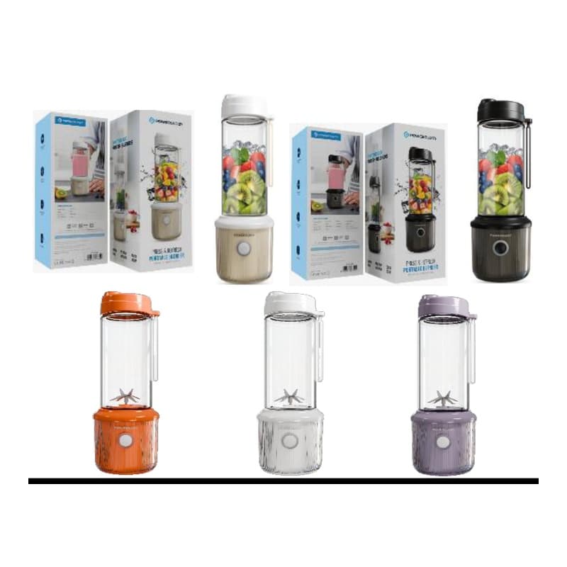 مخلوط‌کن و شیکر شارژی پرتابل پاورولوژی مدل Press & Refresh Portable Blender کد 4418
