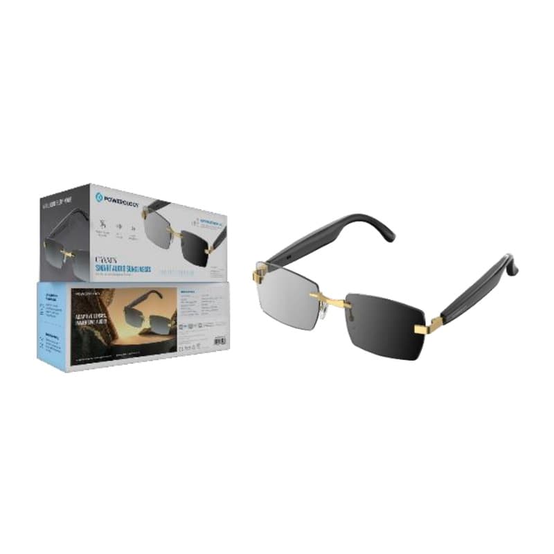 عینک هوشمند صوتی پاورولوژی مدل Cannes Smart Audio Sunglasses کد 4395