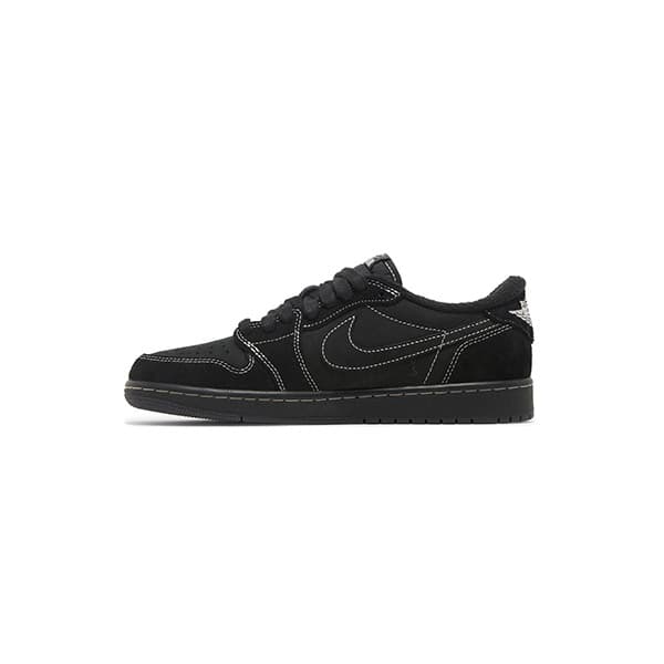 کفش نایک ایرجردن تراویس اسکات مشکی Nike Air Jordan 1 Low Travis Scott Black Phantom — تصویر ۲