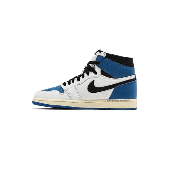 کفش نایک ایرجردن 1 تراویس اسکات آبی Air Jordan 1 Travis Scott Fragment Design — تصویر ۲