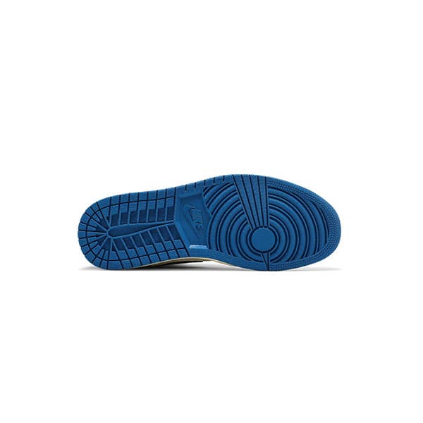 کفش نایک ایرجردن 1 تراویس اسکات آبی Air Jordan 1 Travis Scott Fragment Design — تصویر ۳