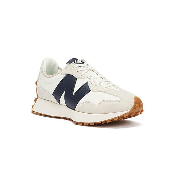 کفش پیاده روی نیوبالانس 327 کرم سورمه ای New Balance 327 — تصویر ۲