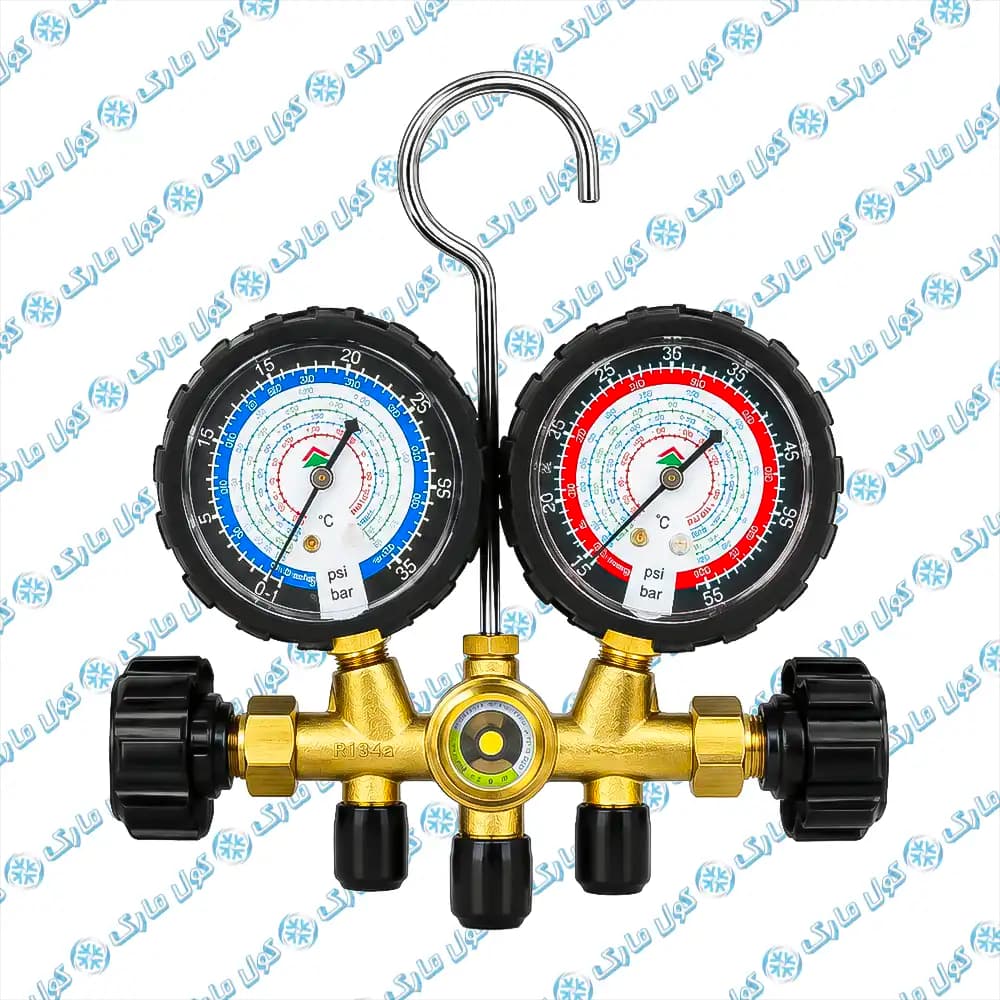 گیج فشار دوقلو هانگسن HONGSEN مدل HS-BM60