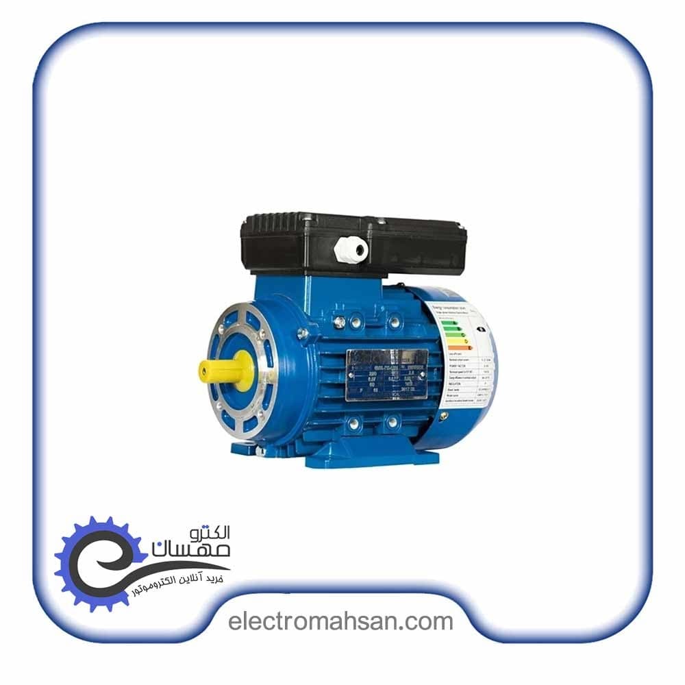 الکتروموتور گوانگلو 1.5کیلووات(2 اسب) تک فاز 1500دور نیم فلنج B34 پوسته آلومینیوم