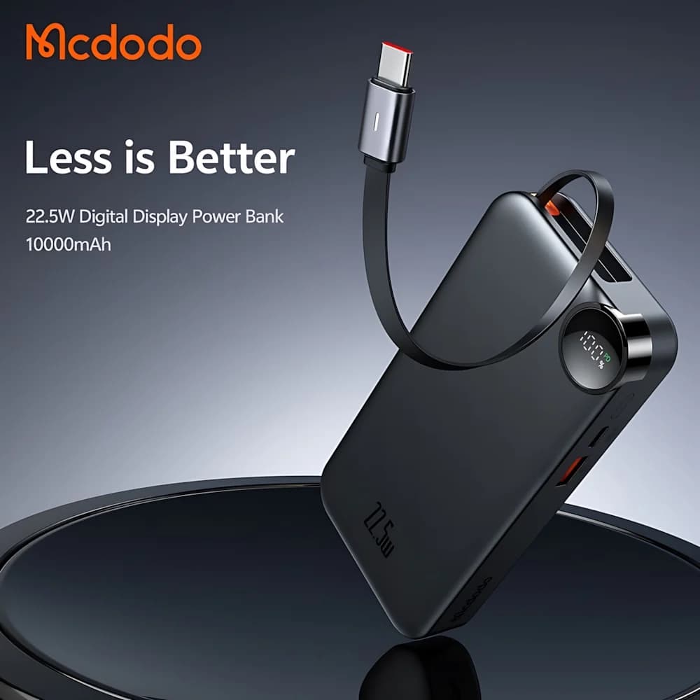 پاوربانک مک دودو مدل MC-386 ظرفیت 10000 میلی آمپرساعت — تصویر ۹