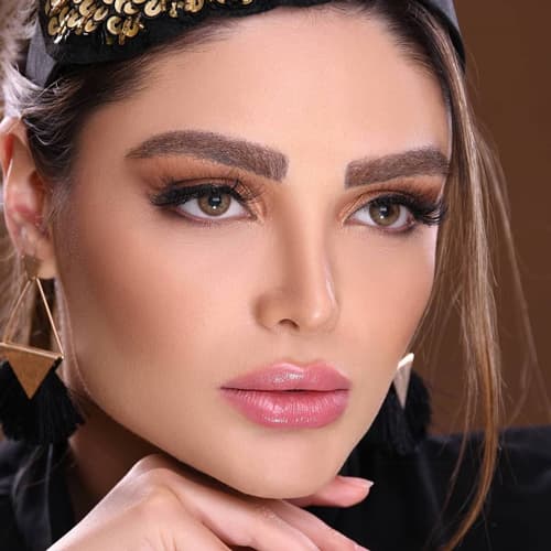 لنز مینی آوا براون قهوه ای عسلی بدون دور