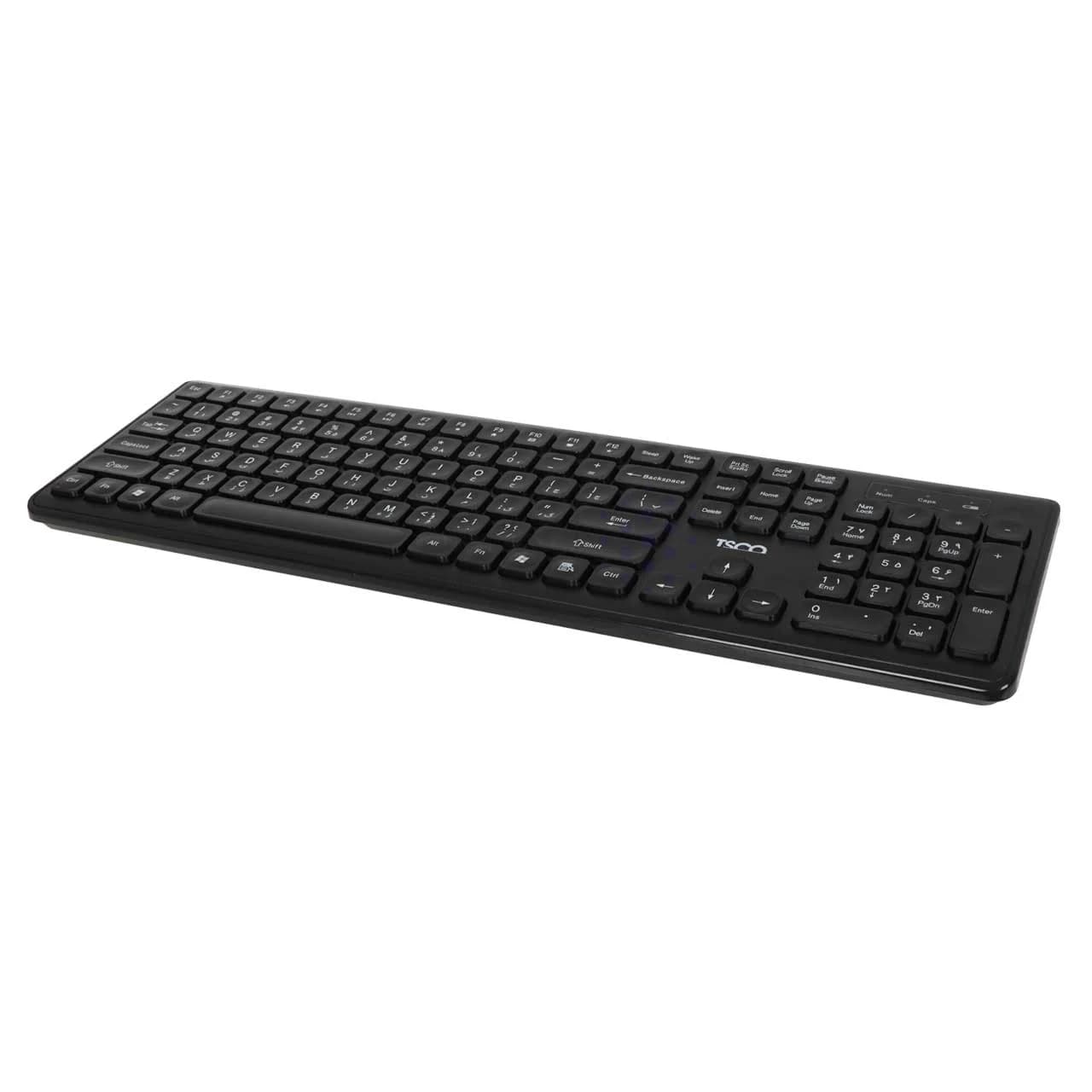 کیبورد بی سیم TSCO مدل TK-7005W – مشکی — تصویر ۵