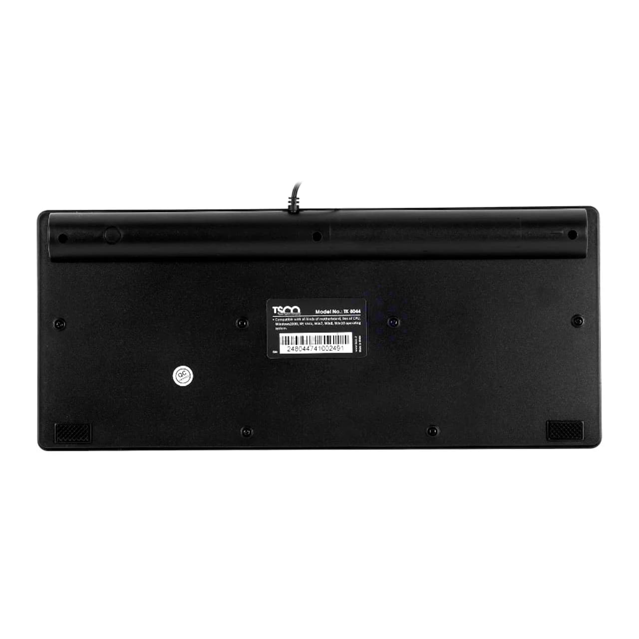 کیبورد با سیم TSCO مدل TK 8044 – مشکی — تصویر ۲