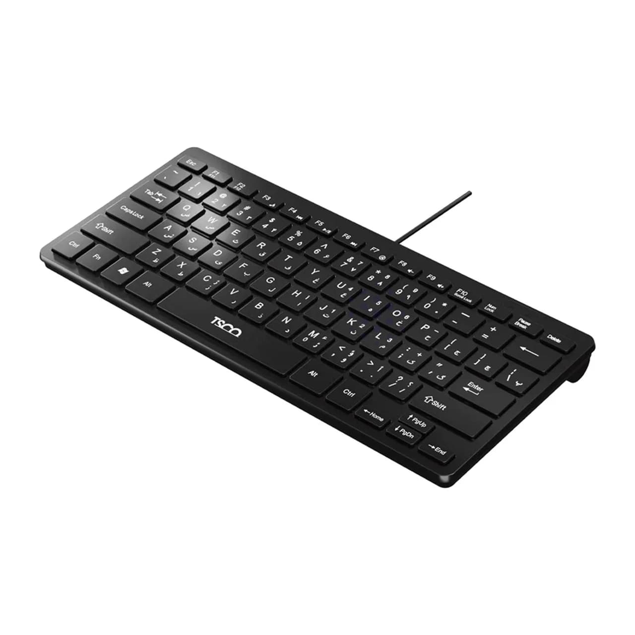 کیبورد با سیم TSCO مدل TK 8044 – مشکی — تصویر ۳