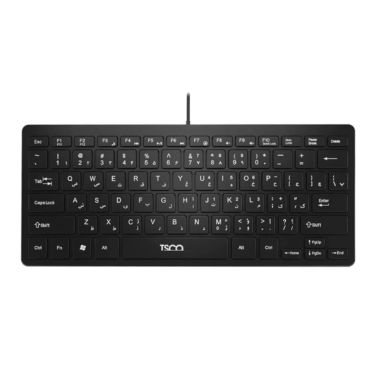 کیبورد با سیم TSCO مدل TK 8044 – مشکی