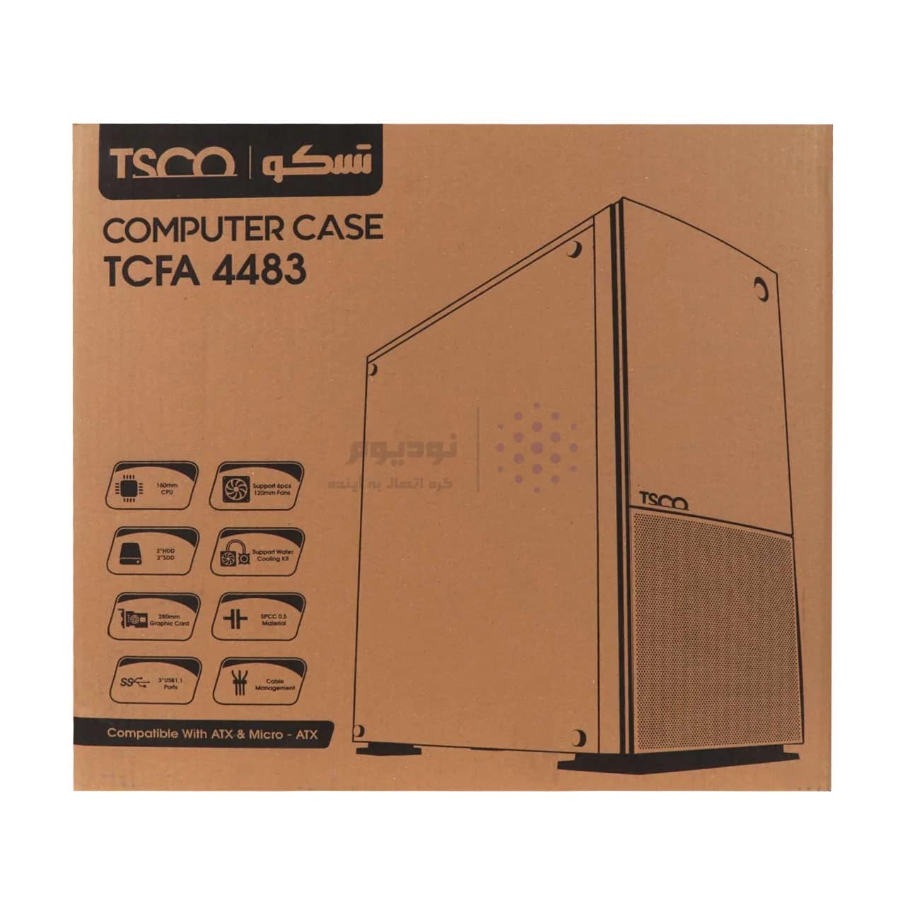 کیس کامپیوتر TSCO مدل TCFA 4483 — تصویر ۴