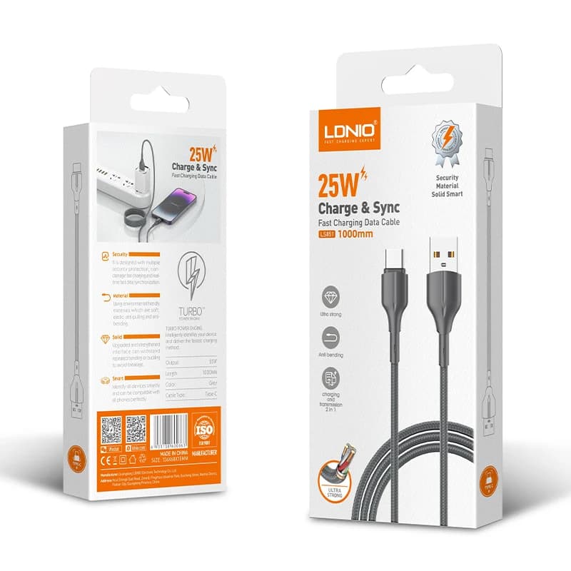 کابل شارژ Ldnio LS851 Type-C