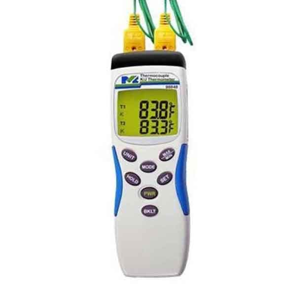 ترمومتر پرتابل دو کاناله تیپ K ام آی سی مدل MIC 98838