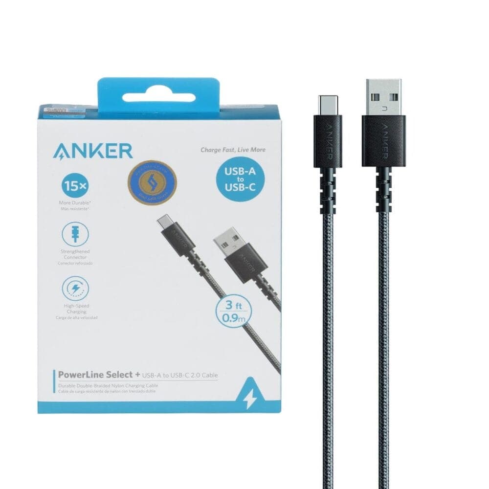 کابل تبدیل USB به USB-C انکر مدل ANKER A8022 طول 0.9 متر — تصویر ۲