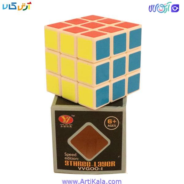 روبیک 3*3 وای جی استیکردار مدل yj3002