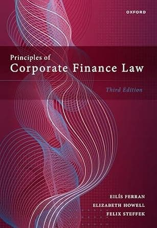 و دانلود نسخه کامل کتاب زبان اصلی Principles of Corporate Finance Law PDF | دانلود کتاب خارجی
